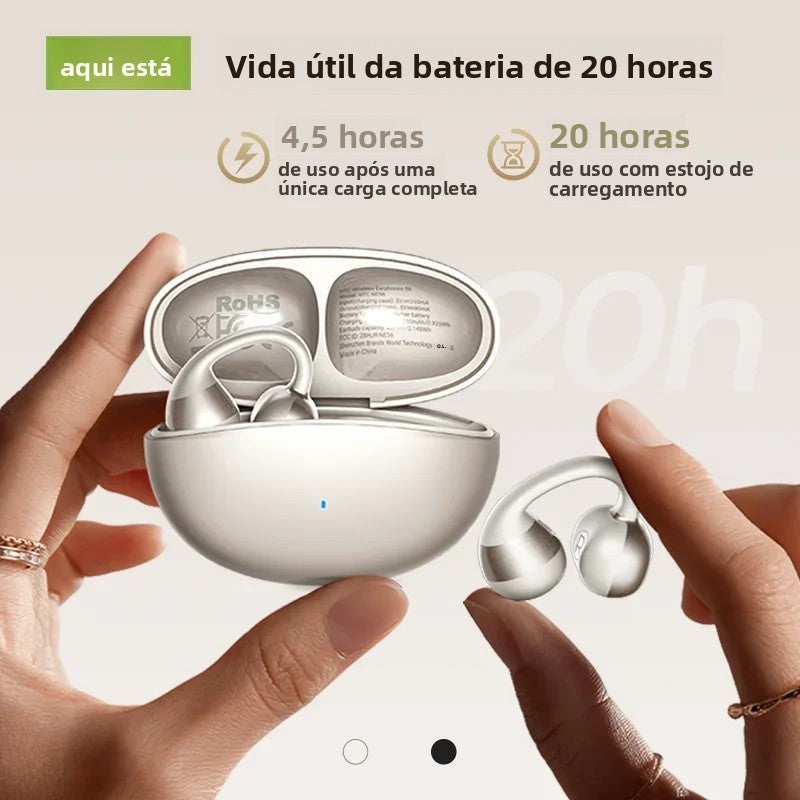 Htc ne56 fones de ouvido bluetooth v6.0 ows clipe de orelha esportes sem fio fon