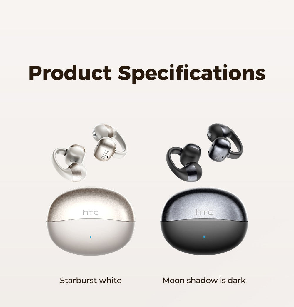 Htc ne56 fones de ouvido bluetooth v6.0 ows clipe de orelha esportes sem fio fon