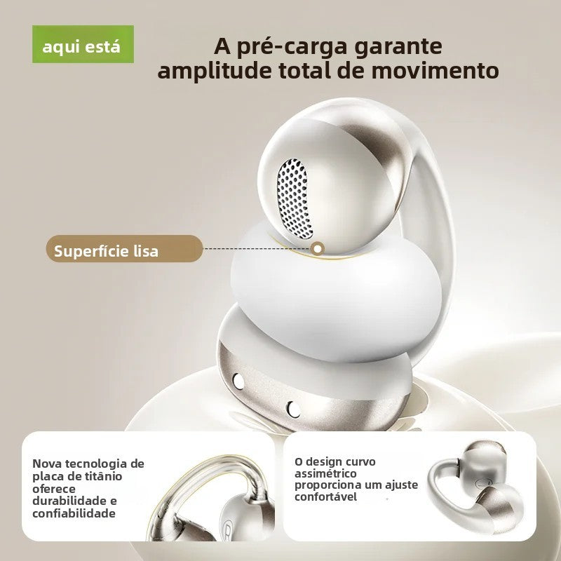 Htc ne56 fones de ouvido bluetooth v6.0 ows clipe de orelha esportes sem fio fon