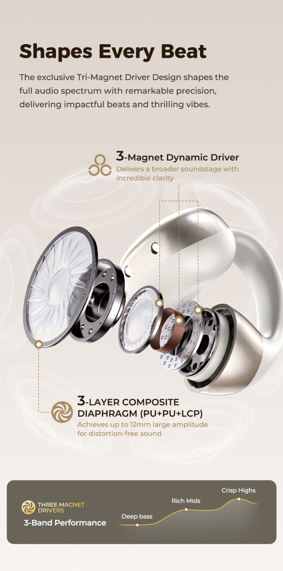 Htc ne56 fones de ouvido bluetooth v6.0 ows clipe de orelha esportes sem fio fon