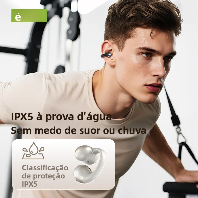 Htc ne56 fones de ouvido bluetooth v6.0 ows clipe de orelha esportes sem fio fon